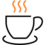 Iconiță ceașcă de cafea – simbol pentru espresso și cafea de specialitate