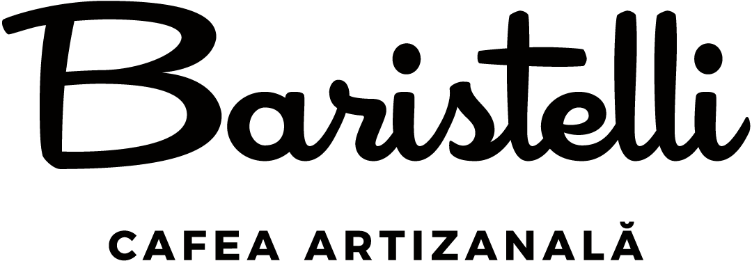 Logo oficial Baristelli, cafea artizanală de specialitate, prăjită premium