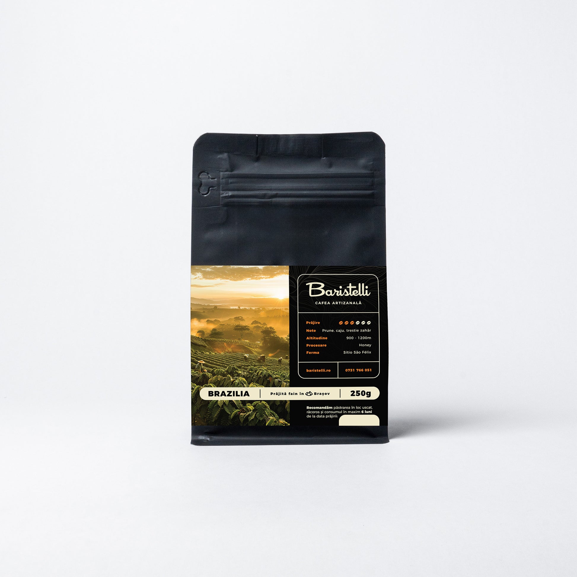 Brazilia, Sitio Sao Felix - Baristelli, Cafea de specialitate de origine, Baristelli, gust autentic și complex