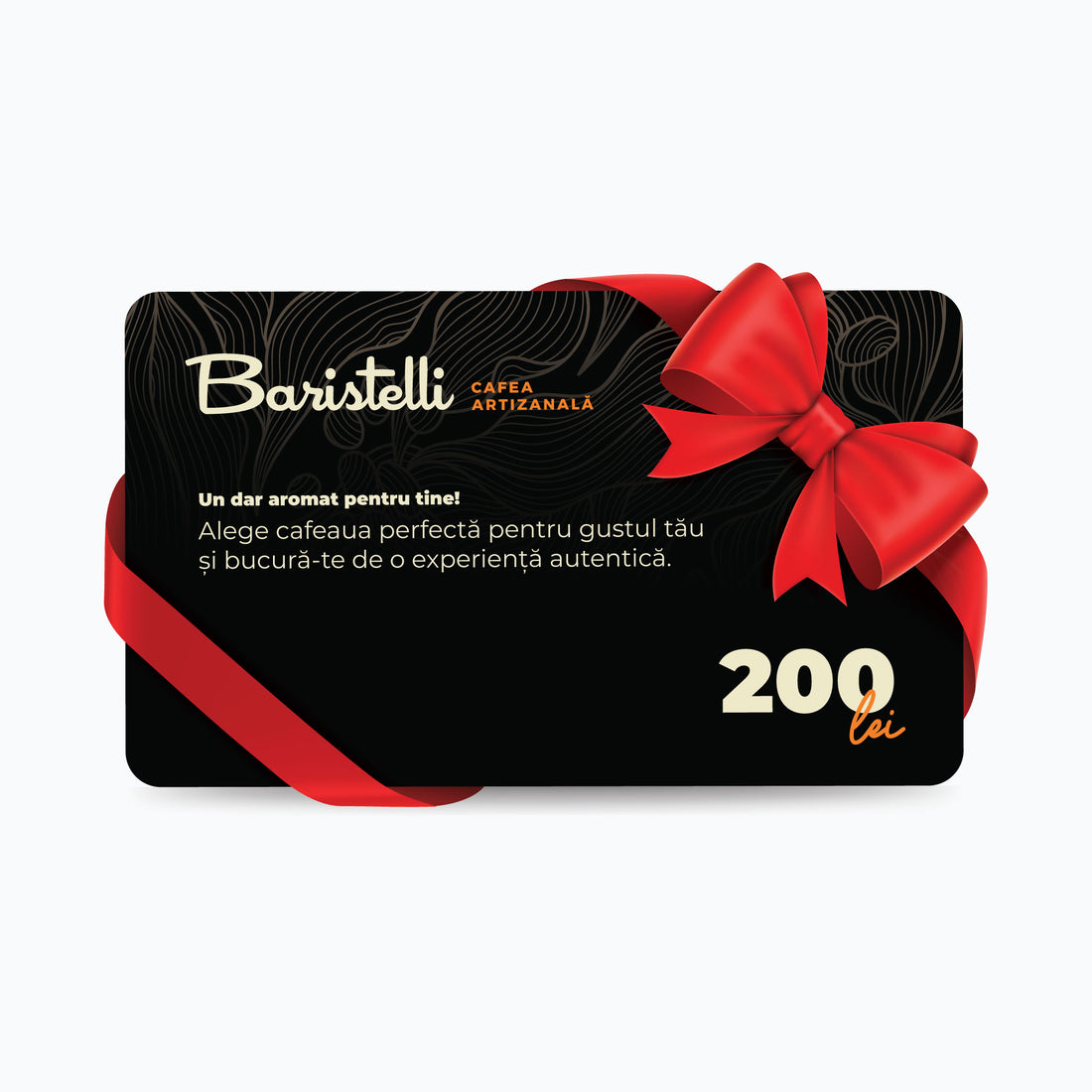 Card cadou Baristelli 100 RON, cadoul ideal pentru pasionații de cafea premium și accesorii