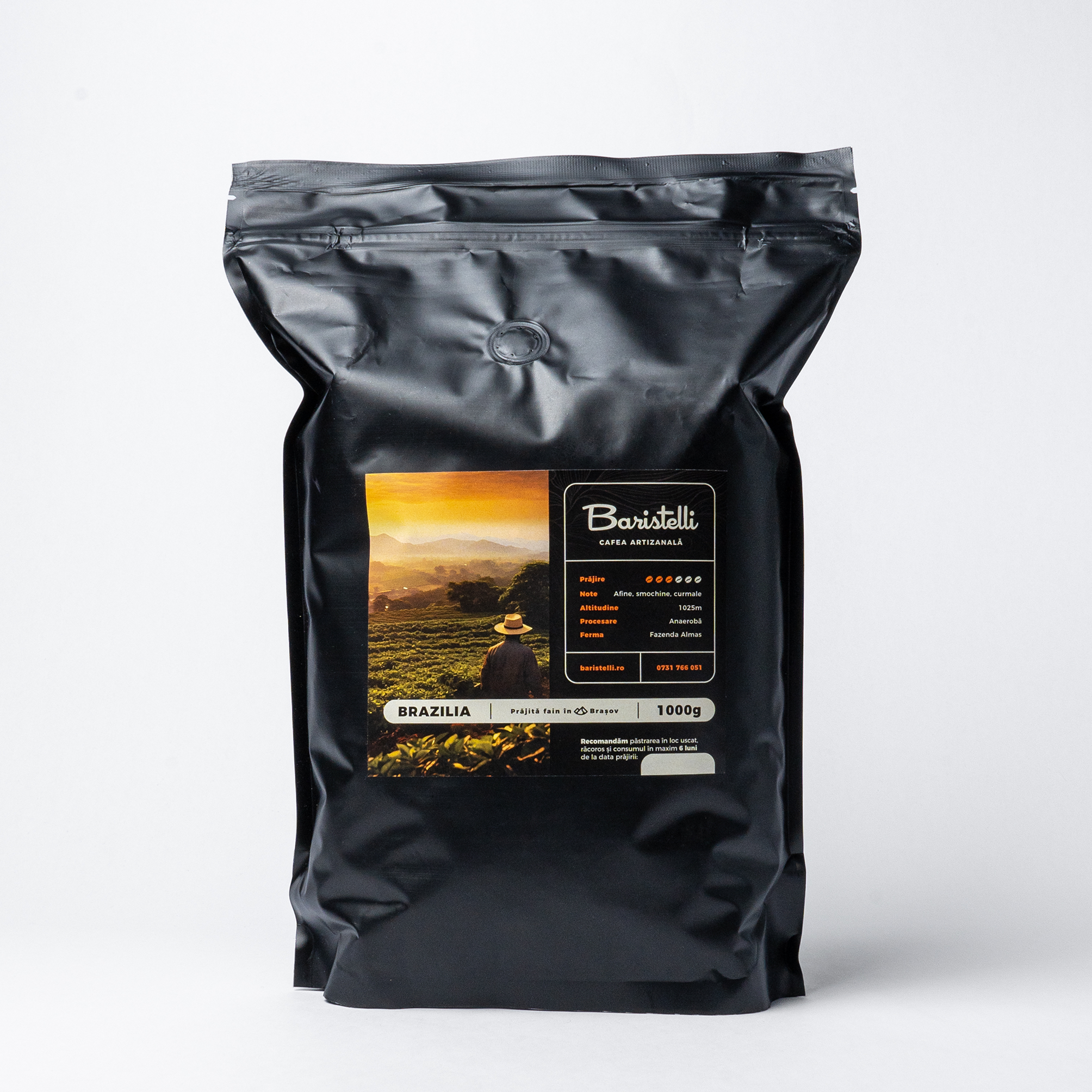 Cafea boabe, Baristelli, Origine Brazilia, 1kg