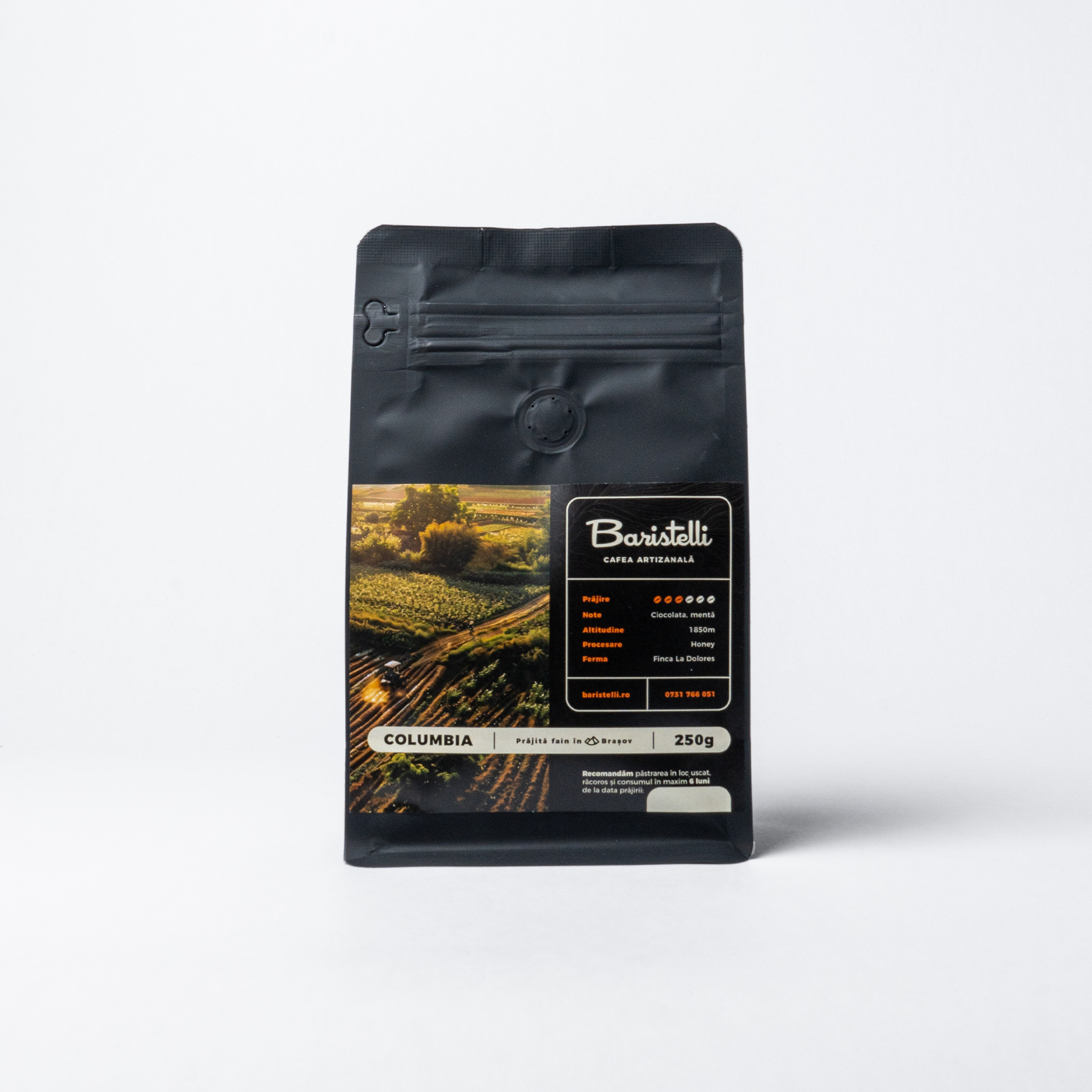 Cafea boabe, Baristelli, Origine Columbia, 250g