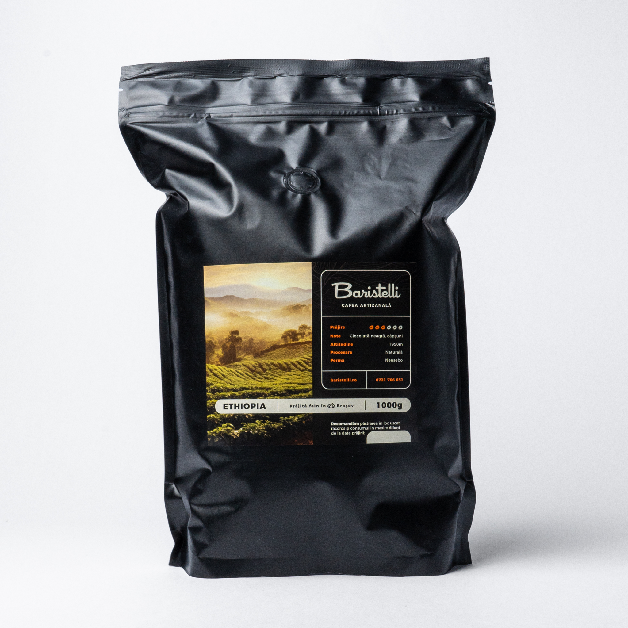 Cafea boabe, Baristelli, Origine Ethiopia, 1kg