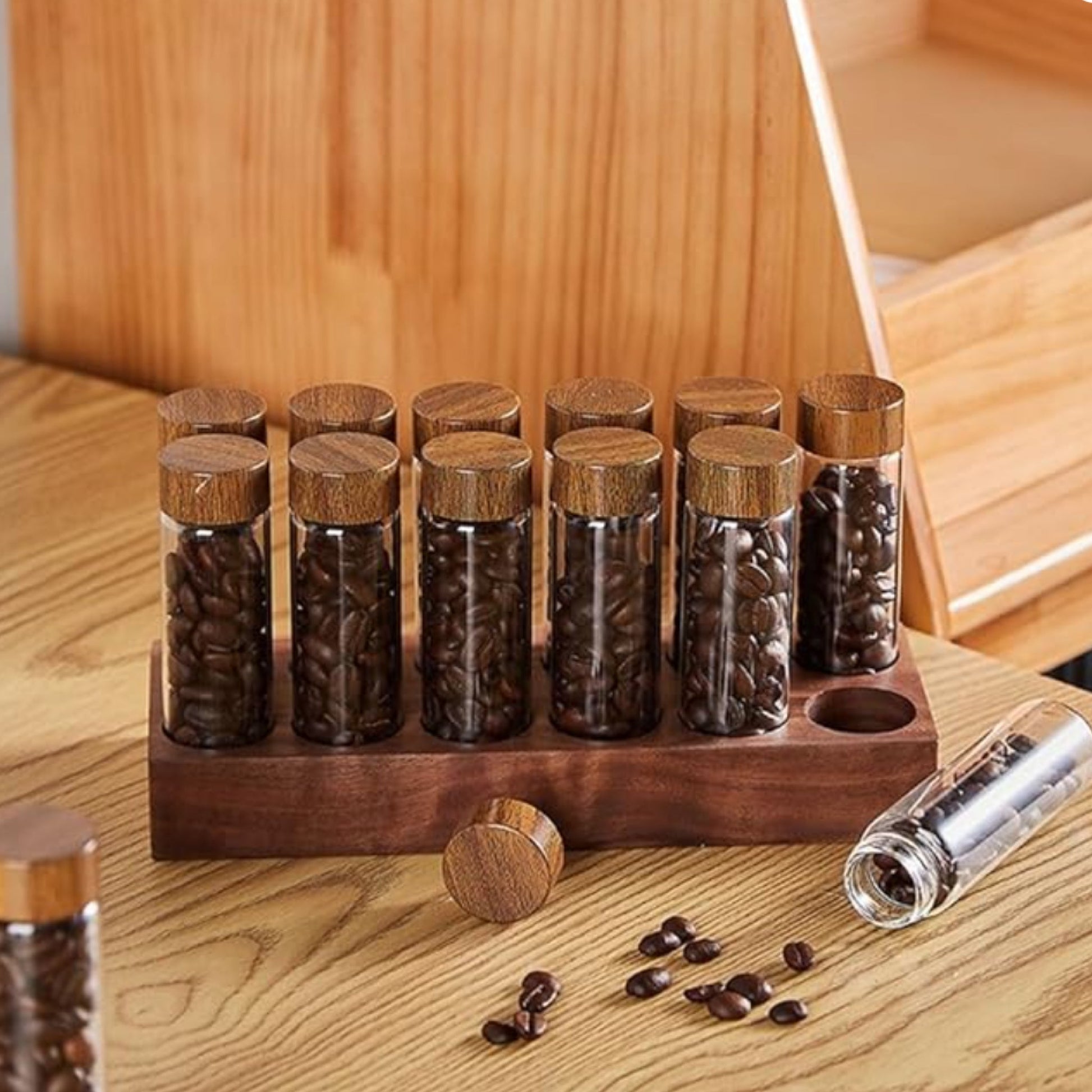 Barista Space, set depozitare boabe de cafea, 12 bucăți - Baristelli - Barista Space