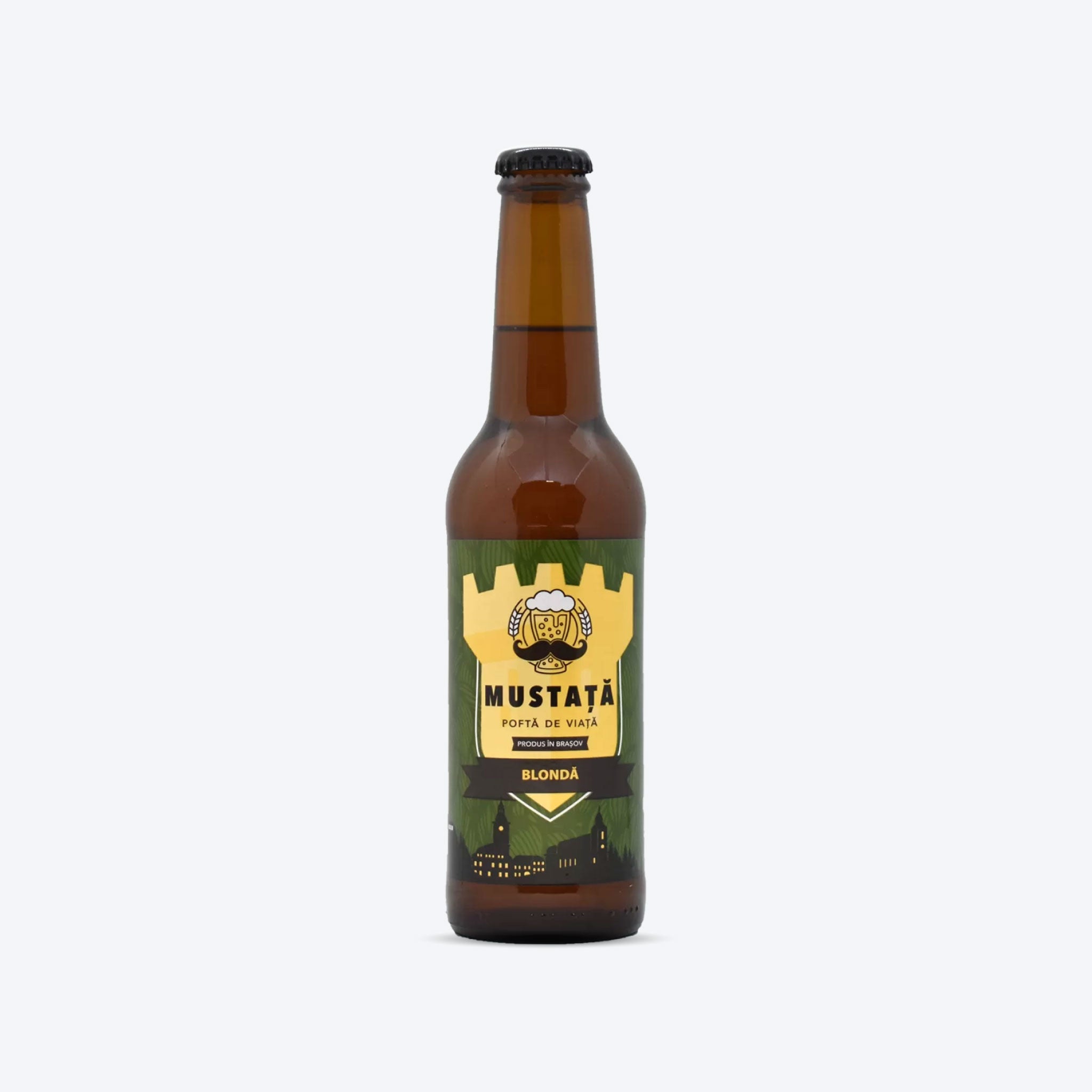 Bere artizanală, Mustață de Bere, Blondă, 330ml - Baristelli - Mustață de Bere