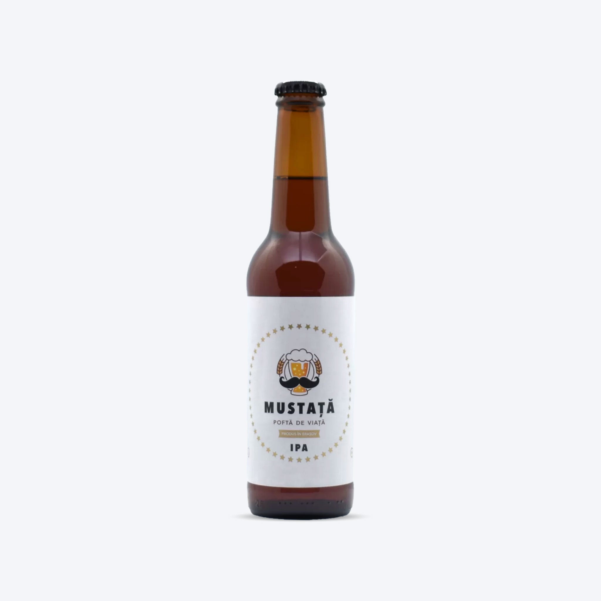 Bere artizanală, Mustață de Bere, IPA, 330ml - Baristelli - Mustață de Bere