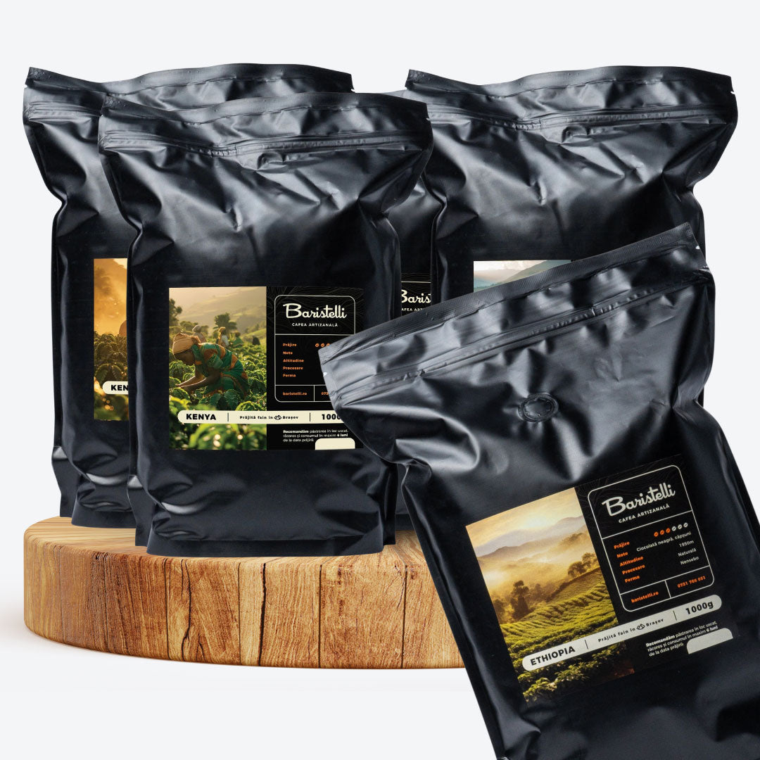 Pachet Africa 5 cafele - 5x250g & 5x1kg