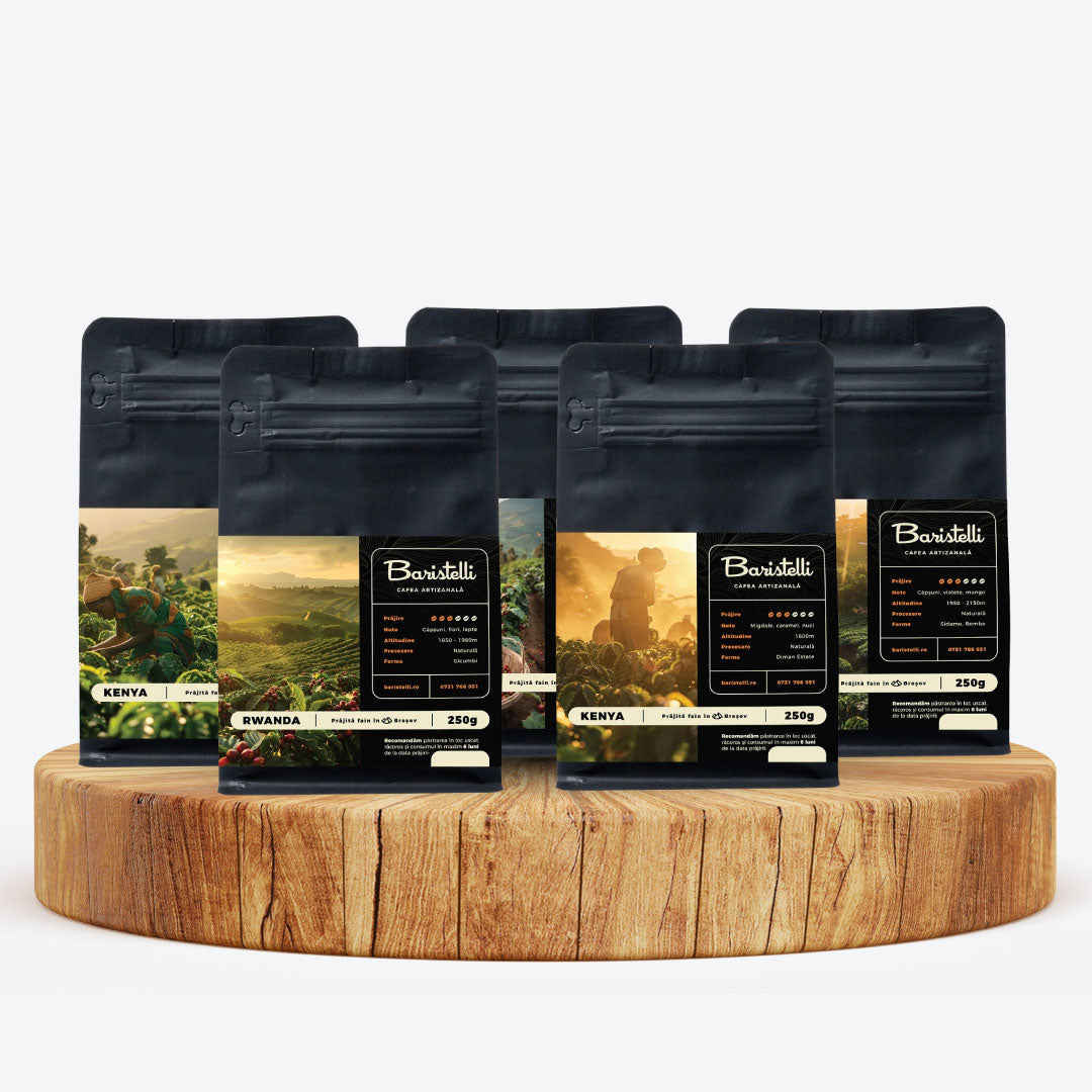 Pachet Africa 5 cafele - 5x250g & 5x1kg