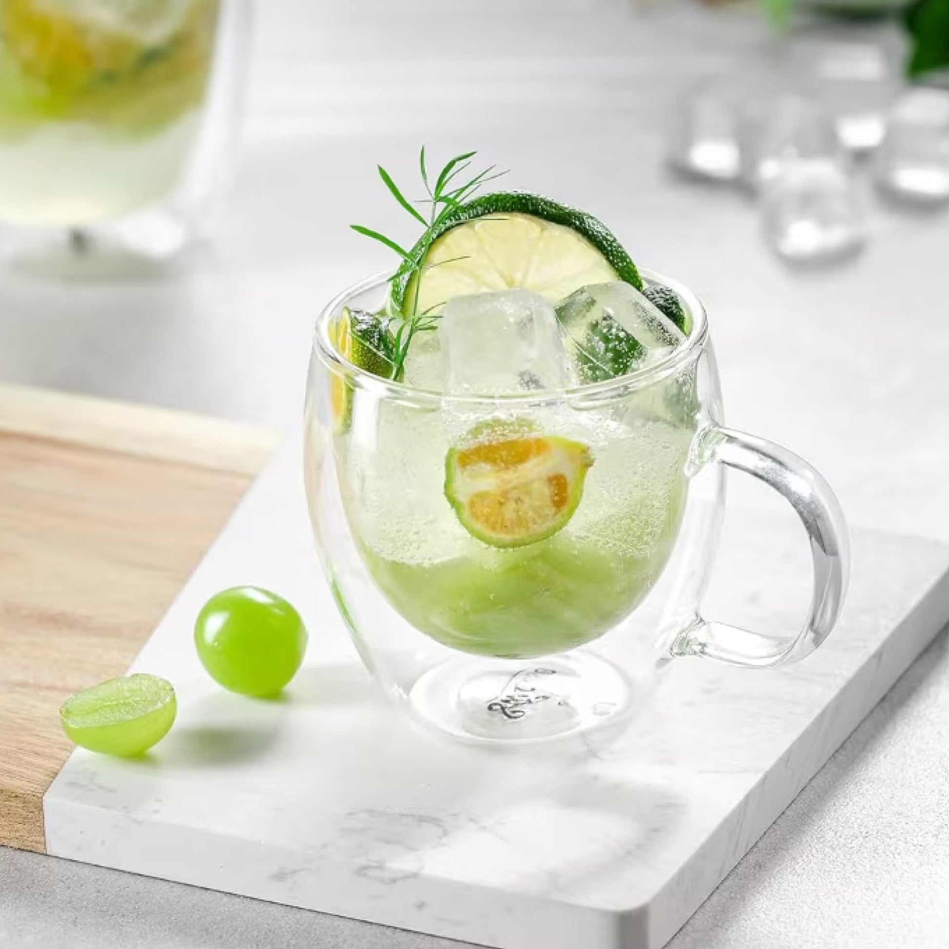 Cană cappuccino/ceai, sticlă dublă, 170ml - Baristelli - Universal