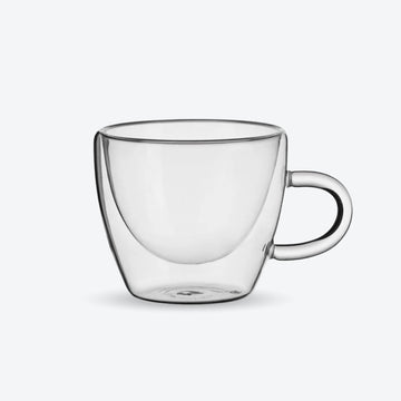 Cană cappuccino/ceai, sticlă dublă, 170ml