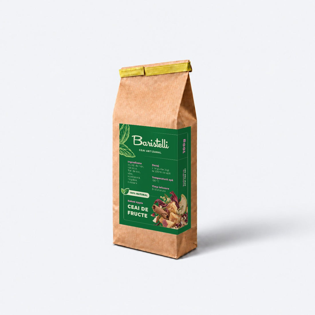 Ceai de fructe, Baked Apple - 100 g - Baristelli - Baristelli