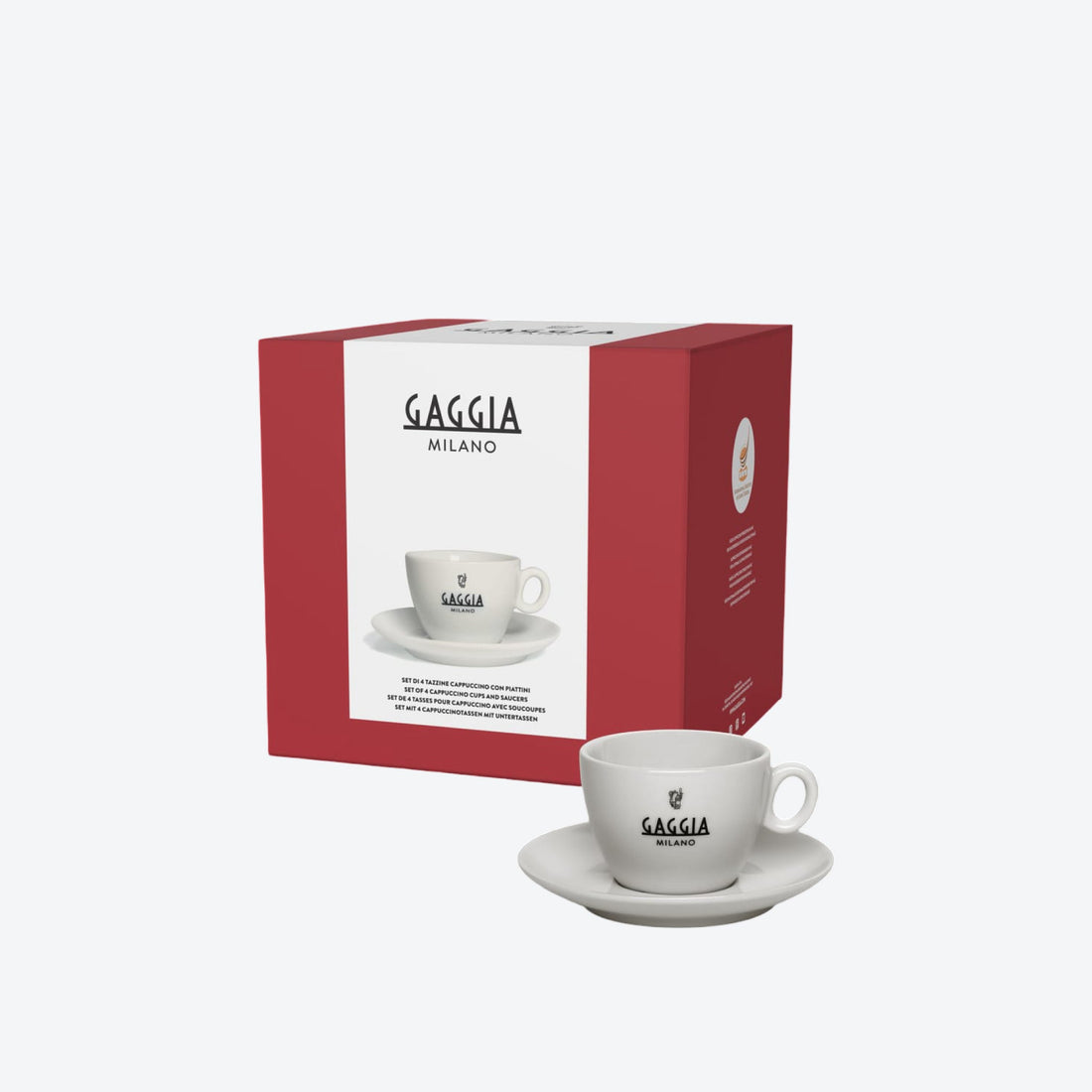GAGGIA, Set cești cappuccino cu farfurie - Baristelli - Gaggia