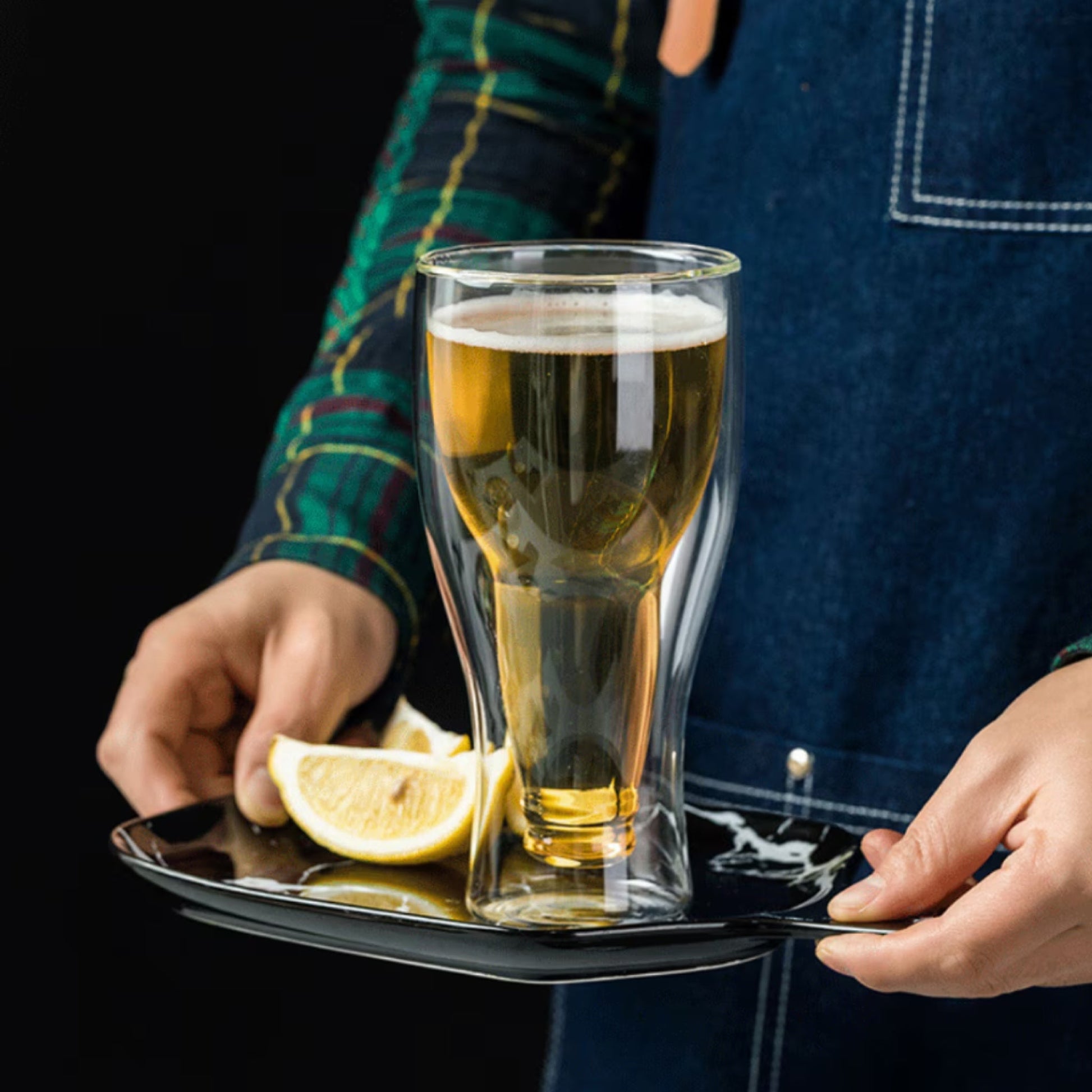 Pahar bere, sticlă dublă, 400ml - Baristelli - Universal