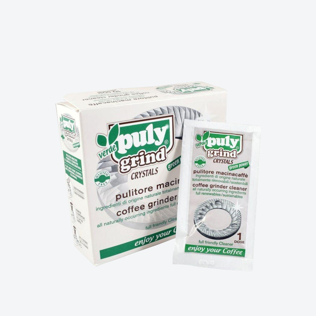 Set 20 plicuri granule curățare râșniță - Baristelli - Puly Grind