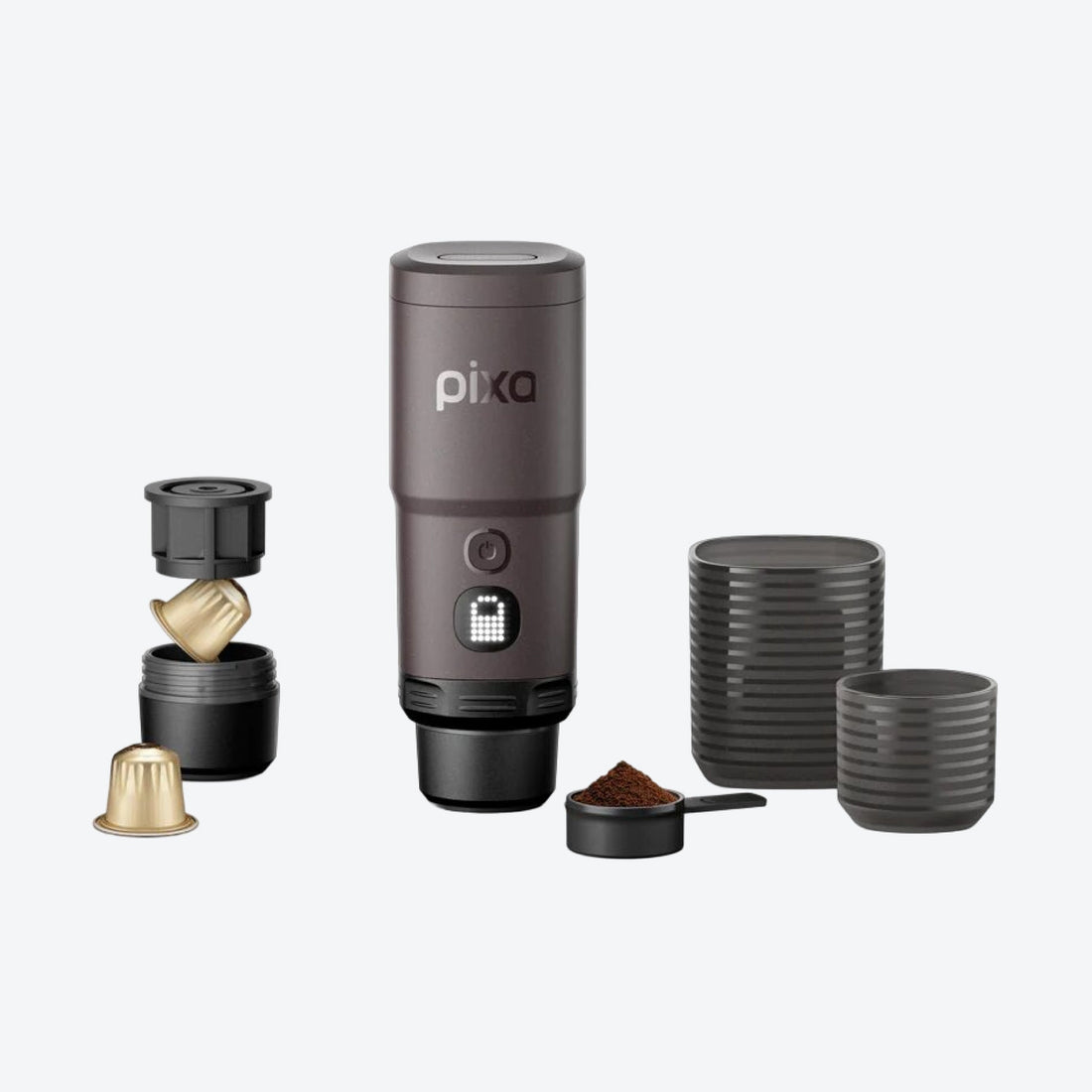 WACACO, espressor portabil electric Pixapresso Dark Burgundy - Baristelli - WACACO